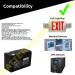 Buy 2 Pack UB1280 UB1270 SLA-7-12 12V 7AH Sealed Lead Acid Batteries - Fast International Shipping - Buy Online on SooperMarket.com