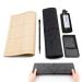 Qiming Wenfang Chinese Calligraphy Writing Brush Set  Wen fang Sibao Portable Brush Ink Writing Paper Inkstone set Sumi set with Roll-up Felt Mat (5pcs Set) 5pcs set font 9cm (  9cm )