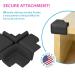 KidKusion 4-Piece Safety Corner Cushion - Black - Made in USA - Child Safety Corner Guard for Home Furniture - Baby Proof Table Protector - 4 Pack - Buy Online on SooperMarket.com