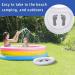 Pool Foot Bath | Portable Pool Foot Wash Basin Tub White Inflatable Pool Basin Tub with Pump Portable Swimming Pool Footbath for Pool and Beach - Buy Online on SooperMarket.com