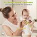 CLdy Baby Biting Toys - BPA-Free Silicone Teething Rings & Toothbrushes for Babies 3+ Months - Stimulate & Massage Gums (Yellow-Green 2 Pieces) - Buy Online on SooperMarket.com