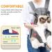 Legs Out Front Pet Dog Carrier Front Chest Backpack Adjustable Hands-Free Backpack Travel Bag for Small Medium Dog Puppy Cat Outdoor Shoulder Strap Padded (Leg Spacing 21 CM x Length 40 CM Grey) Leg Spacing 21 CM x Length 40 CM Grey - Buy Online on SooperMarket.com