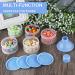 Felly Portable 4-Layer Formula Dispenser & Snack Storage Box - Blue | Ideal for Travel & Outdoor Activities - Buy Online on SooperMarket.com