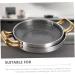 Alipis 26c Stainless Steel Cooking Pot Crayfish Camping Wok Induction Cooker maifan Wok Omelet pan Non Stick pan Amphora Saucepan Spanish Paella pan Stainless Steel Honeycomb 39x26cm As Shown - Buy Online on SooperMarket.com