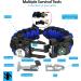 Survival Paracord Bracelet Set of 2 Blue- Tactical Emergency Gear Kit with SOS LED Light, Multitools, Fire Starter, Compass, and Whistle - Buy Online on SooperMarket.com