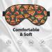 SSIMOO Pizza Pattern Eye Mask - Soft Breathable Sleep Mask for Women | Perfect for Travel & Relaxation - Buy Online on SooperMarket.com