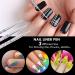 MINAYANLEO 8 Pcs Nail Art Stamper Kit - Transparent Jelly Stamper with Scraper and Brushes for Manicure DIY - Buy Online on SooperMarket.com