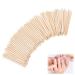 200 pieces of rose wooden stick manicure rosewood sticks wooden stick nails manicure nail shating sticks made of orange wood for professional tools manica sticks with a pointer and flat side