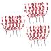 ABOOFAN 15 Pcs Simulation Red Berry Artificial Berries Stems Household Decor Home Decor Artifical Flower Arrangement Faux Berry Stems Plant Vase Fake Berry Stem Christmas Red Berries Iron