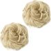 SARLA 2PCS Small Messy Hair Bun Scrunchies | Synthetic Updo Hair Extensions for Women - Ash Blonde - Buy Online on SooperMarket.com