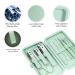 10-Part Manicure & Pedicure Set - Complete Nail Care Kit with Scissors & Clippers | Travel Beauty Essentials (Green) - Buy Online on SooperMarket.com
