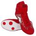 Boxing shoes unisex boxing shoe wrestling shoes martial arts ring shoes breathable 3 colors size 30-46 non-slip comfortable wear-resistant for men women youth sanda taekwondo 43 EU T red red