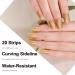 Semi Cured Gel Nail Strips Gel Nail Stickers - 20 Pcs Nail Stickers for Nail Art - Soft Self-Adhesive Gel Nail Wraps Easy Apply & Remove for Salon-Quality Manicure Kit (UV/LED Lamp Required)(BSS-0340) - Buy Online on SooperMarket.com