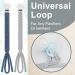 Shop Kowlone 2-Pack Cotton Pacifier Clips for Girls - Braided Dummy Holders in Gray and Star Blue - Ideal Baby Shower Gift - Buy Online on SooperMarket.com