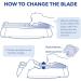Replacement Blades for Firbon Weenkler Evteck Flisin Paper Cutter Paper Cutter Trimmer Blade with Security Safeguard Design for A4 Carstock Photo and Wrapping (4 Packs) - Buy Online on SooperMarket.com