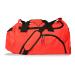 DALIX 24" The Dagger Basketball Duffle Bag Sports Shoe Ball Holder Duffel w Shoulder Strap and Water Bottle Holder Red-Black