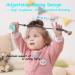 Seposeve Silicone Pacifier Clip 2 Pack - Adjustable Spring, Soft Leashes for Baby Boys and Girls - 3 Textures, One-Piece Design - Ink Black - Buy Online on SooperMarket.com