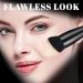Foundation Brush Flat Top Kabuki Foundation Brush for Liquid Makeup Cream Powder Travel Size Face Foundation Blending Makeup Brushes (large) L black - Buy Online on SooperMarket.com