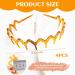 Ruzister 4 Pieces Zigzag Headbands Classic 90s Plastic Headband with Teeth Wavy Comb Headband for Women and Men Shark Tooth Headband - Buy Online on SooperMarket.com
