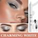 White Glitter Eyeshadow Stick Shimmer Durable Highlighter Eyeshadow Pencil Highly Pigmented Metallic Long Wear Waterproof Cream Eye Brightener Stick Eye Shadow Eyeliner Crayon Makeup Pen - Buy Online on SooperMarket.com