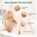 LAYUKI Body Brush & 2-Sided Foot File Scrubber Set - Exfoliating Skin, Cellulite Treatment, Bath & Shower Essentials - Buy Online on SooperMarket.com