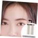 Baluue 63 Sheets Waterproof Eyebrow Stickers Imitation Eyebrow Stick on Eyebrows Makeup Brow Sticker Brown - Buy Online on SooperMarket.com