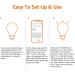 Amazon Basics Smart A19 LED Light Bulb 4-Pack - Color Changing, Wi-Fi, Alexa Compatible - 60W Equivalent, 800LM - Certified for Humans - Buy Online on SooperMarket.com