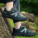 Yapoly Hiking Shoes for Boys and Girls - Waterproof Outdoor Athletic Shoes for Kids - Non-slip Trekking Shoes for Toddlers to Big Kids - Black - Buy Online on SooperMarket.com