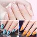 Saviland Dried Flower Gel Nail Polish Kit - 6 Colors Soak Off U V LED Varnish for Manicure Nail Art (Pink Blue Yellow) - Buy Online on SooperMarket.com