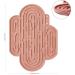 Ohmo Lick Mat for Dogs & Cats - 2 Pack Cute Cactus Design | Leak Mat for Puppy & Pet Fear Relief | Food-Grade Silicone (Coral & Cherry Red) - Buy Online on SooperMarket.com