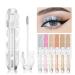Buy Glitter Liquid Eyeshadow - Diamond Sequins Waterproof Highlighter Long-Lasting Eye Makeup in Brown - Shop Internationally - Buy Online on SooperMarket.com