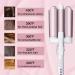 3 Jumbo Barrel Curling Iron Wand - 1.25" Ceramic Tourmaline Dual Voltage Adjustable Temp Big Waves Crimper - Champagne Gold Hair Tool for International Shipping - Buy Online on SooperMarket.com