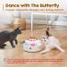Potaroma 3-in-1 Smart Interactive Electronic Cat Toy - Fluttering Butterfly, Moving Feather, Catnip Balls - Dual Power Supplies - Indoor Exercise Kicker Toy - Bright White - Buy Online on SooperMarket.com