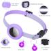 Reflective Airtag Cat Neck Band - Purple Cat Necklace with Bell & Safety Buckle - Compatible with Apple Airtag - Buy Online on SooperMarket.com