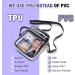 Youshuo Clear Stadium Bag - TPU Clear Purse with Front Pocket for Concerts & Sports, Black - Buy Online on SooperMarket.com