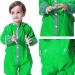 De feuilles Kids Button Rain Suit - Waterproof Hooded Green Frog Jumpsuit (4-6 Years) - Buy Online on SooperMarket.com