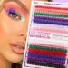 Uranian Colored Lashes Clusters Individual Lashes 280pcs DIY Eyelashes Extensions with Color 14mm 16mm D Curl Dramatic Cluster Lashes for Women