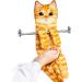 Cat Funny Hand Towels - Cute Decorative Washcloths for Bathroom & Kitchen Decor - Absorbent & Soft - Great Housewarming Gift for Cat Lovers - Orange - Buy Online on SooperMarket.com