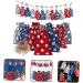 CIYODO 1 Set Christmas Advent Calendar Bags Drawstring Bag Candy Drawstring Bag Calendars Wood - Buy Online on SooperMarket.com