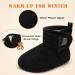 JOINFREE Baby Slippers Non-Slip Rubber Sole Cozy Home Booties - Black - Buy Online on SooperMarket.com