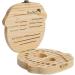 Wooden Baby Teeth Save Box - Kids Tooth Organizer in Souvenir Wood Gift (Girl) - Buy Online on SooperMarket.com