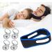 ZDEUCV Sleep Snoring Solutions Care Kit Stop Snoring for Better Deep Sleep 4 Snore Stopper Magnetic Silicone Nose Clips 1 Anti Snoring Adjustable Chin Strap