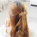 Sankuwen Champagne Crystal Rhinestone Hair Barrette | Small Butterfly Hairpin for Women | Elegant French Hair Clip for Mom - Buy Online on SooperMarket.com