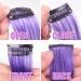 24 Pcs Colored Hair Extensions Colorful Clip in Hair Extensions 22 inch Synthetic Straight Hair Extensions for Kids Girls Women A 24Pcs - Solid color + Gradient color - Buy Online on SooperMarket.com