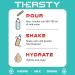 Thersty Electrolyte Powder ZERO Sugar Electrolyte Packets Designed for Rapid Hydration. All Natural Ingredients and Trusted by the World s most Demanding Industries 10 Servings - Lemon Lime - Buy Online on SooperMarket.com