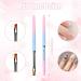 2 Pcs Round & Angled Nail Art Clean Up Brushes - Nail Painting Brushes for Mistake Cleanup and Design - 2pcs - Buy Online on SooperMarket.com
