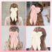 Ruzister 2 Pieces Large Hair Bows for Women Hair Bands Oversized Long Tail Cute Aesthetic Hair Accessories Large Hair Clips for Women Beige/Light Pink - Buy Online on SooperMarket.com