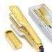 Flat Iron Hair Straightener with Detachable Comb 1.5 Inch Titanium Wide Flat Iron Straightening Irons with 4 Adjustable Temp Dual Voltage Hair Straightener and Curler 2 in 1 S0