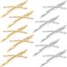 10 Pieces X Shaped Hair Pins Rhinestone Hair Barrette Cute Metal Shiny Hair Clip Glitter Hair Pin Accessories for Women Girls Hair Decoration  2 Colors