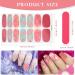 JSRQT 12 Sheets Marble Full Wraps Self Adhesive Nail Stickers 168 Pieces Nail Polish Stickers Set with 2 Nail Files DIY Nail Art Stencil Full Nail Decals Stickers for Women Girls Manicure - Buy Online on SooperMarket.com